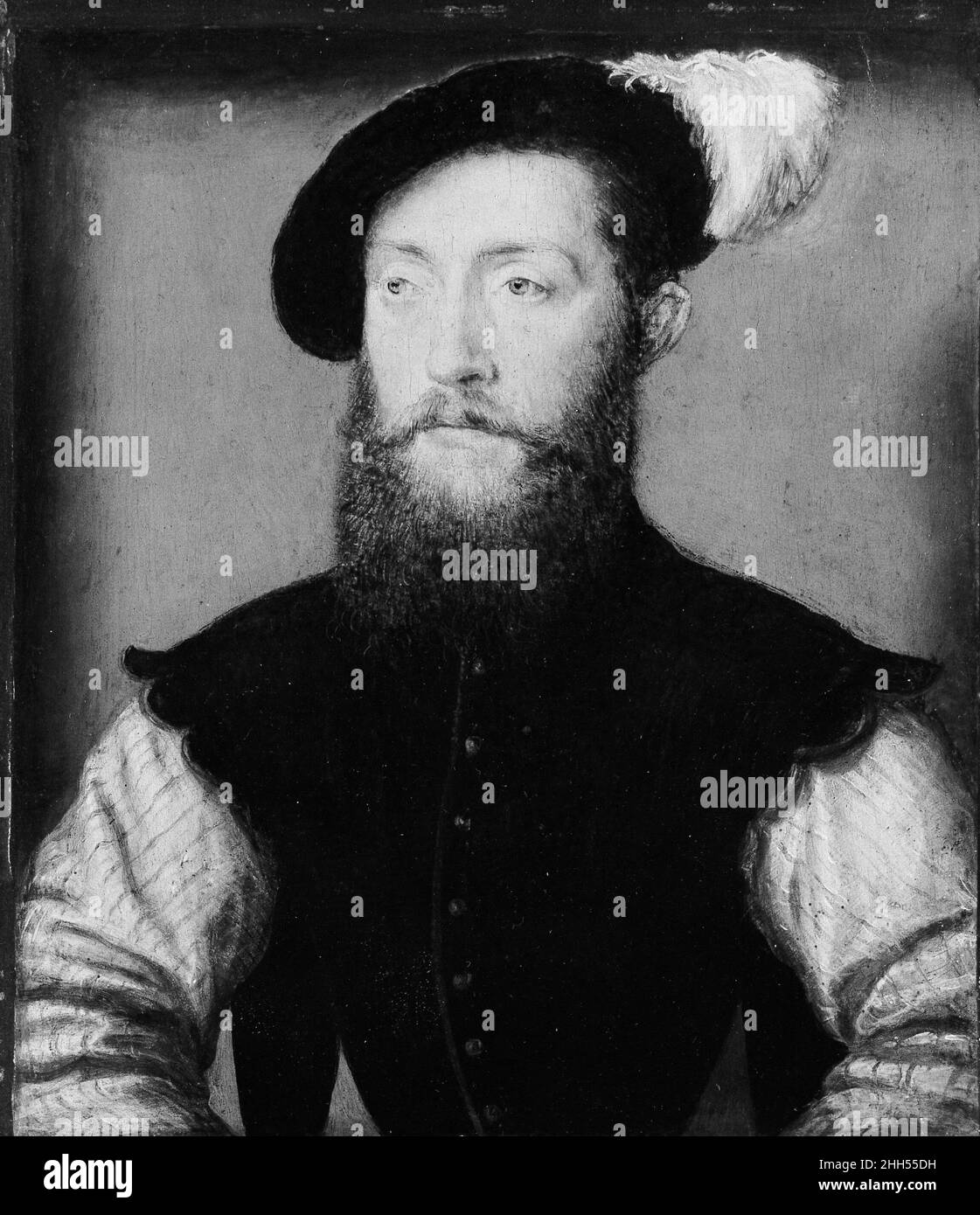 Charles de Cossé (1506–1563), comte de Brissac attribué à Corneille de Lyon Netherlandish le Comte de Brissac était un excellent soldat et un célèbre galant connu sous le nom de 'le beau Brissac'.Charles de Cossé (1506-1563), Comte de Brissac 435946 Banque D'Images