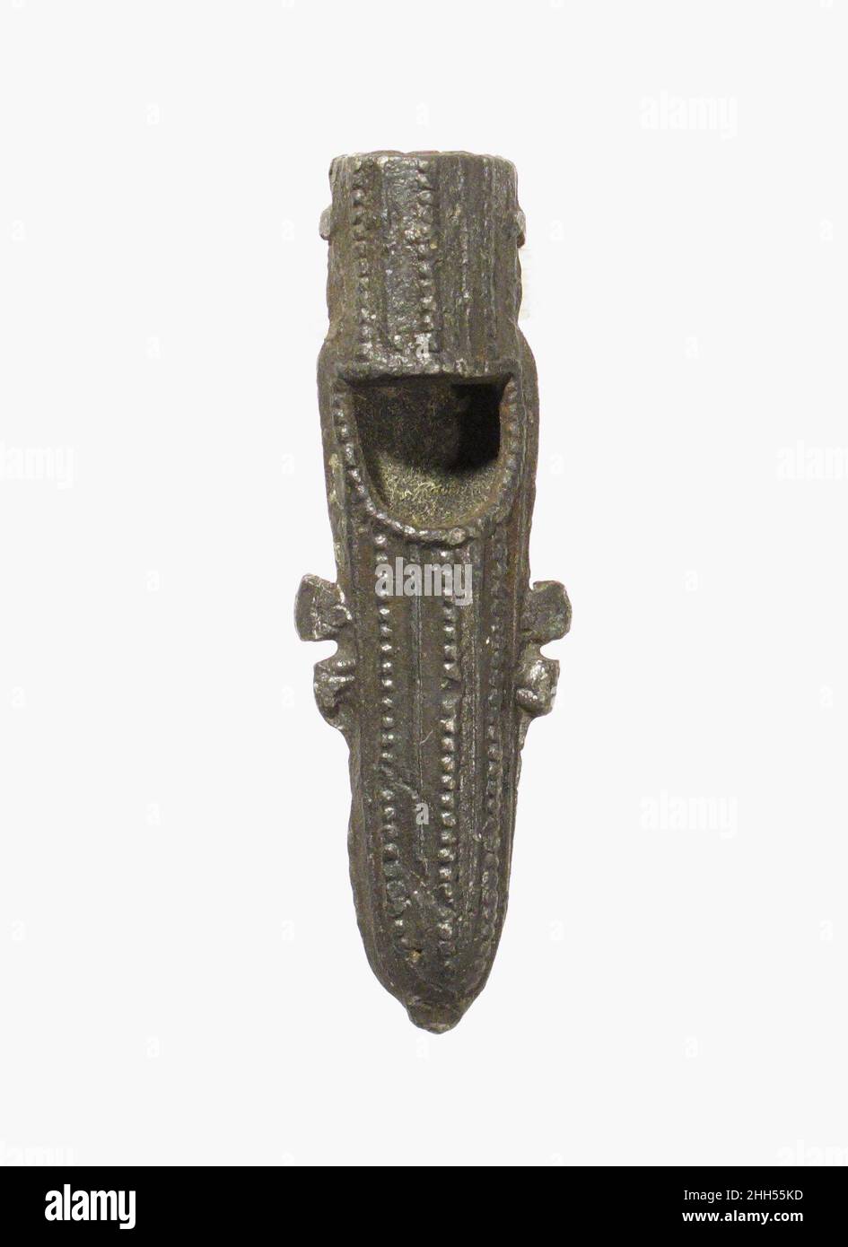 Badge de Pilgrim 15th siècle français.Badge de Pilgrim.Français.15th siècle.Plomb.Travail des métaux - plomb Banque D'Images