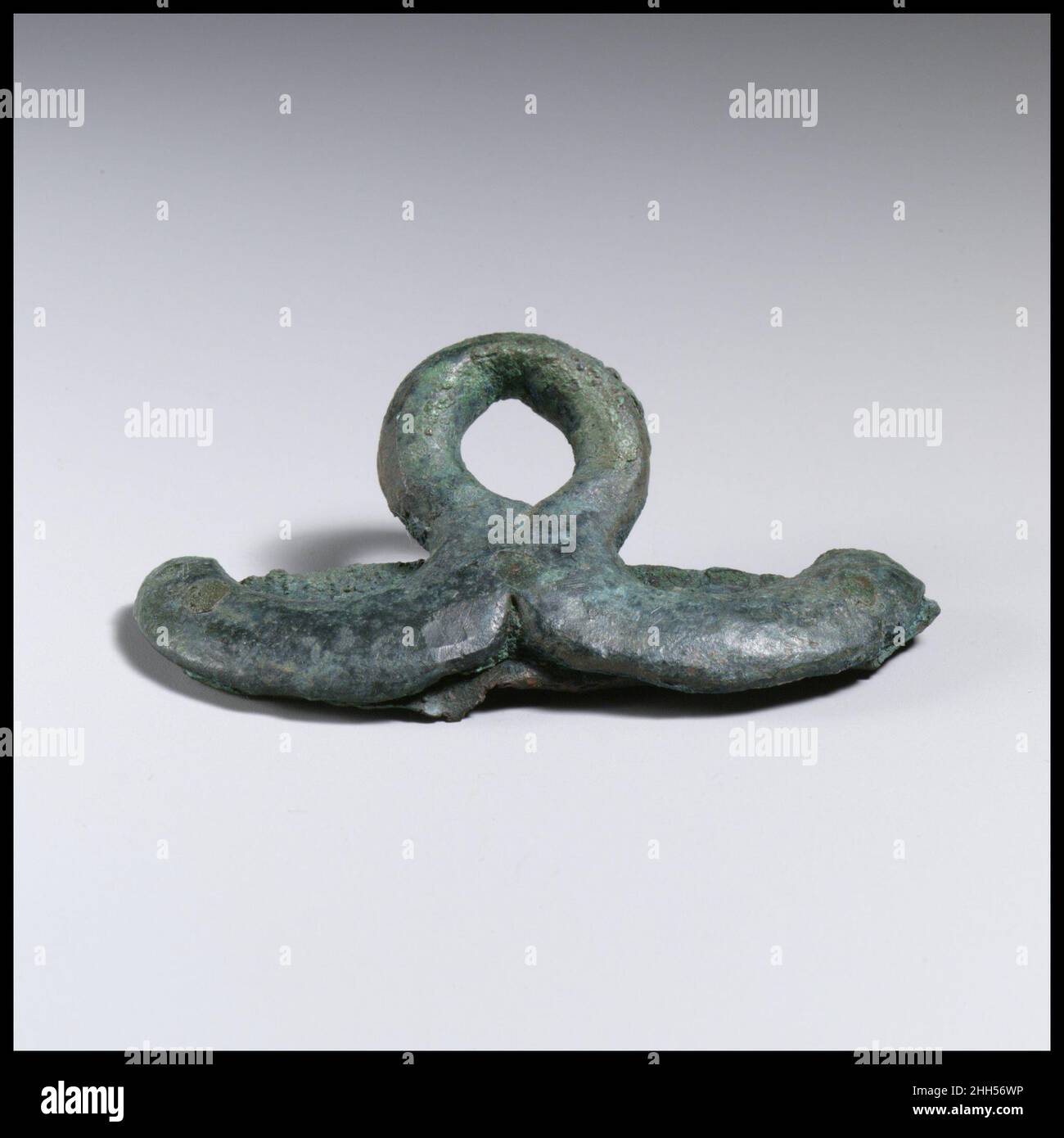 Poignée de fixation Etruscan.Fixation de la poignée.Étrusque.Bronze.Bronzes Banque D'Images