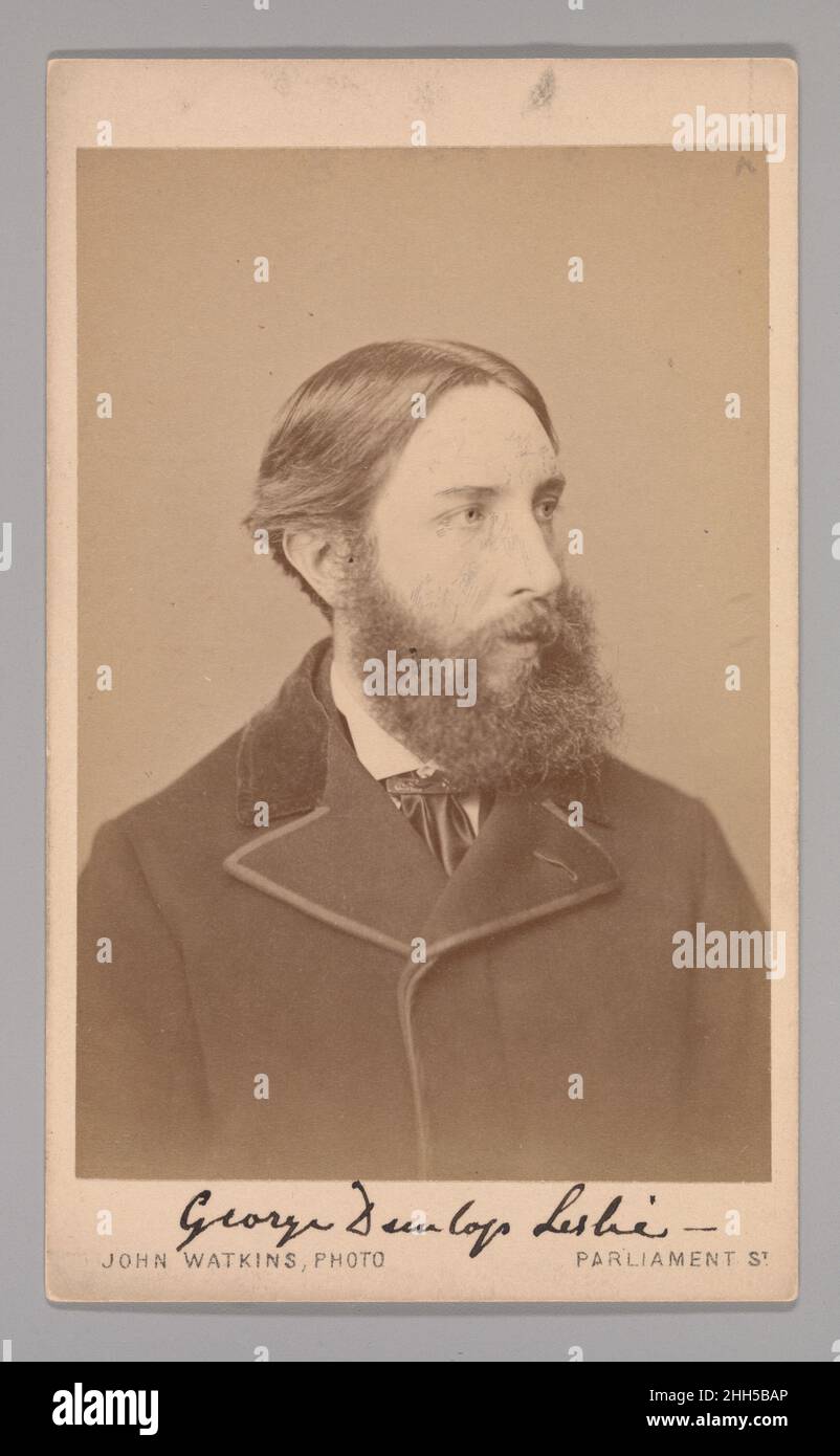 [George Dunlop Leslie] 1860s John et Charles Watkins British.[George Dunlop Leslie].1860s.Imprimé argent en couleur albumine.Photographies Banque D'Images