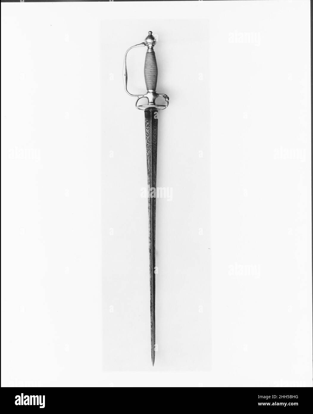 Épée 1725–50 Edward Winslow américain.Épée 8038 Banque D'Images