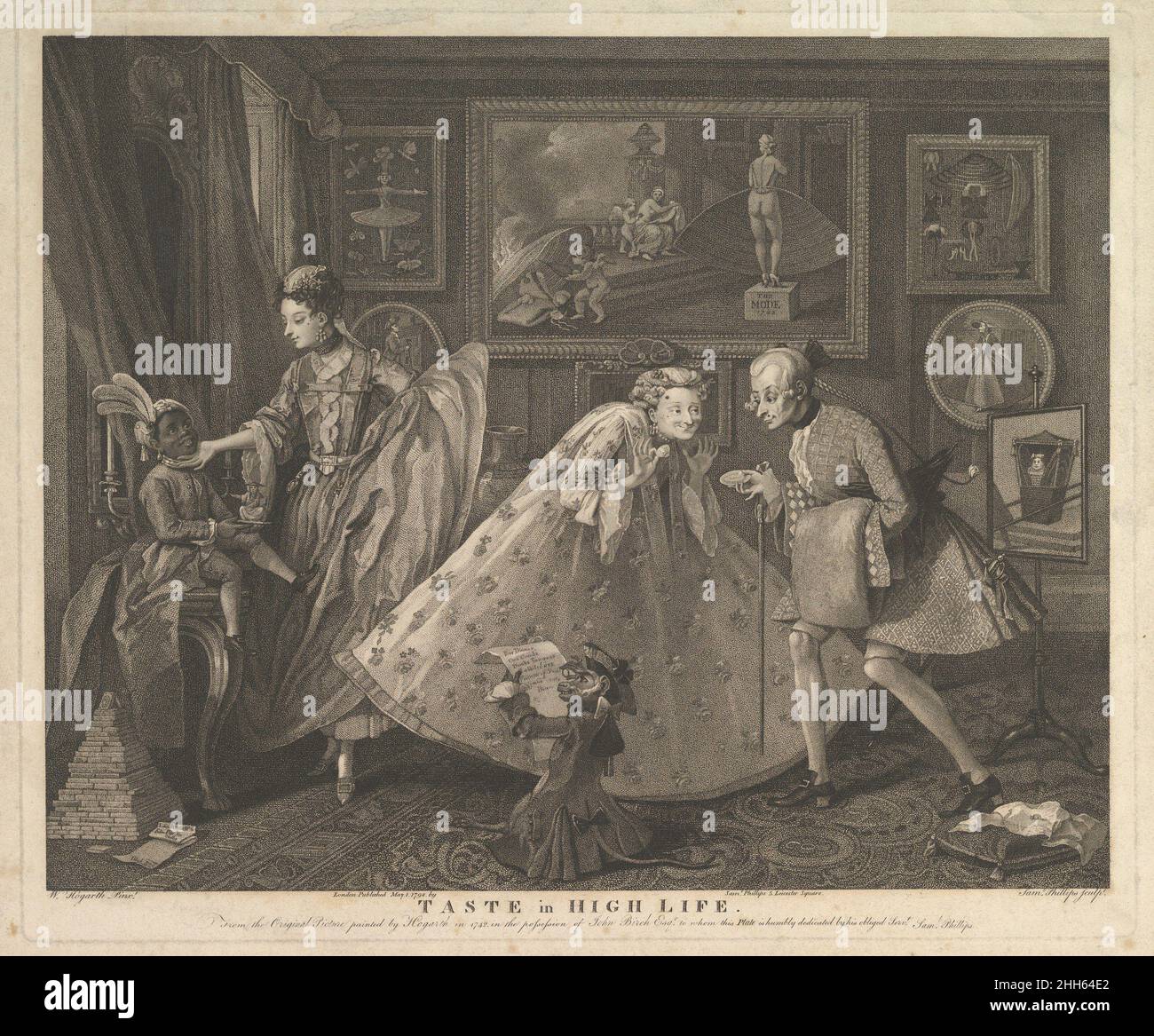 Taste in High Life 1 mai 1798 Samuel Phillips British.Le goût dans la haute vie 421469 Banque D'Images