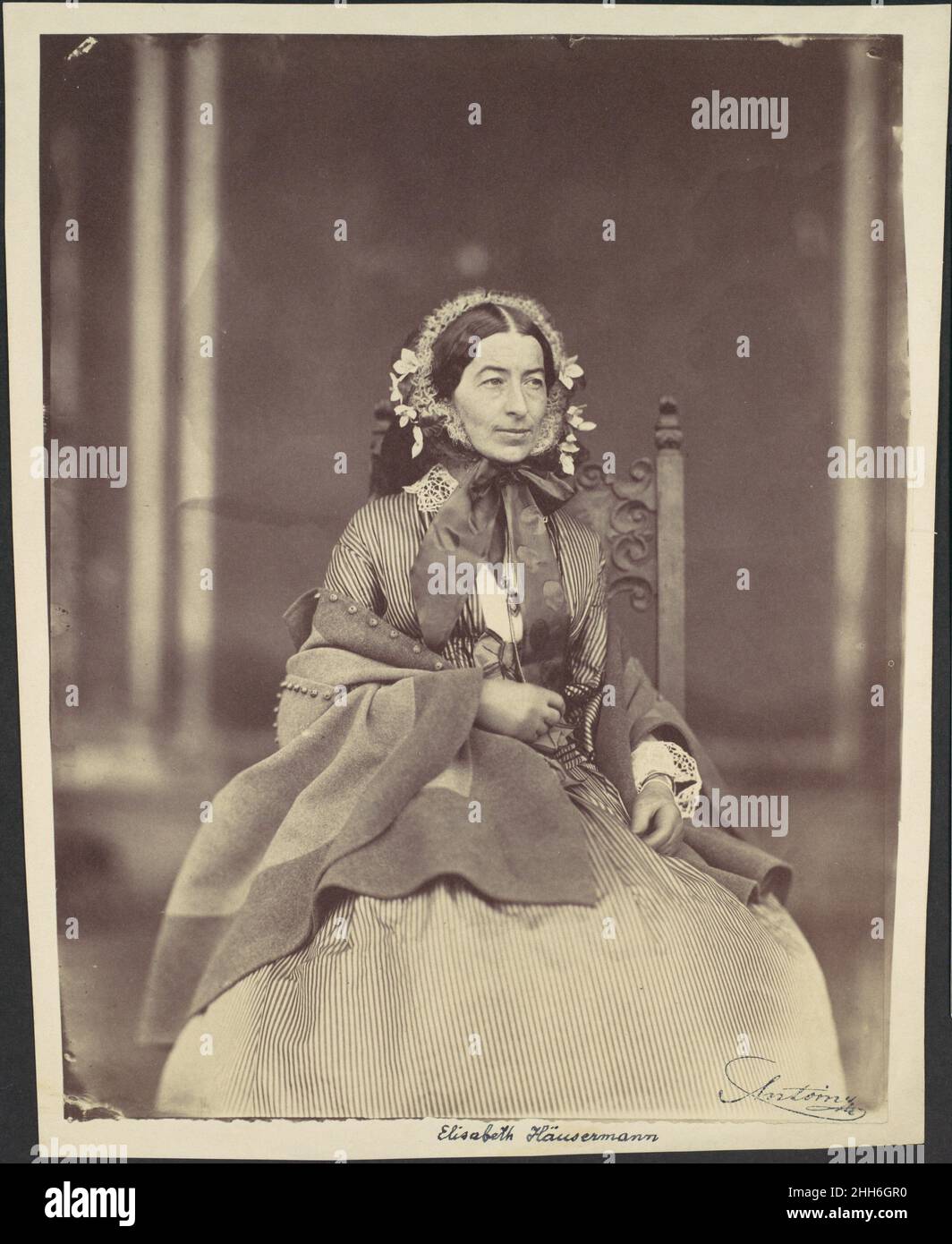 Elisabeth Häusermann 1850s–60s Franz Antoine Austrian.Elisabeth Häusermann 269227 Banque D'Images