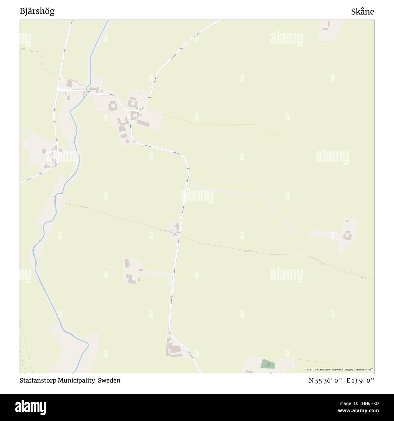 Bjärshög, municipalité de Staffanstorp, Suède, Skåne, N 55 36' 0'', E 13 9' 0'', carte, Timeless carte publiée en 2021.Les voyageurs, les explorateurs et les aventuriers comme Florence Nightingale, David Livingstone, Ernest Shackleton, Lewis et Clark et Sherlock Holmes se sont appuyés sur des cartes pour planifier leurs voyages dans les coins les plus reculés du monde. Timeless Maps dresse la carte de la plupart des sites du monde, montrant ainsi la réalisation de grands rêves. Banque D'Images