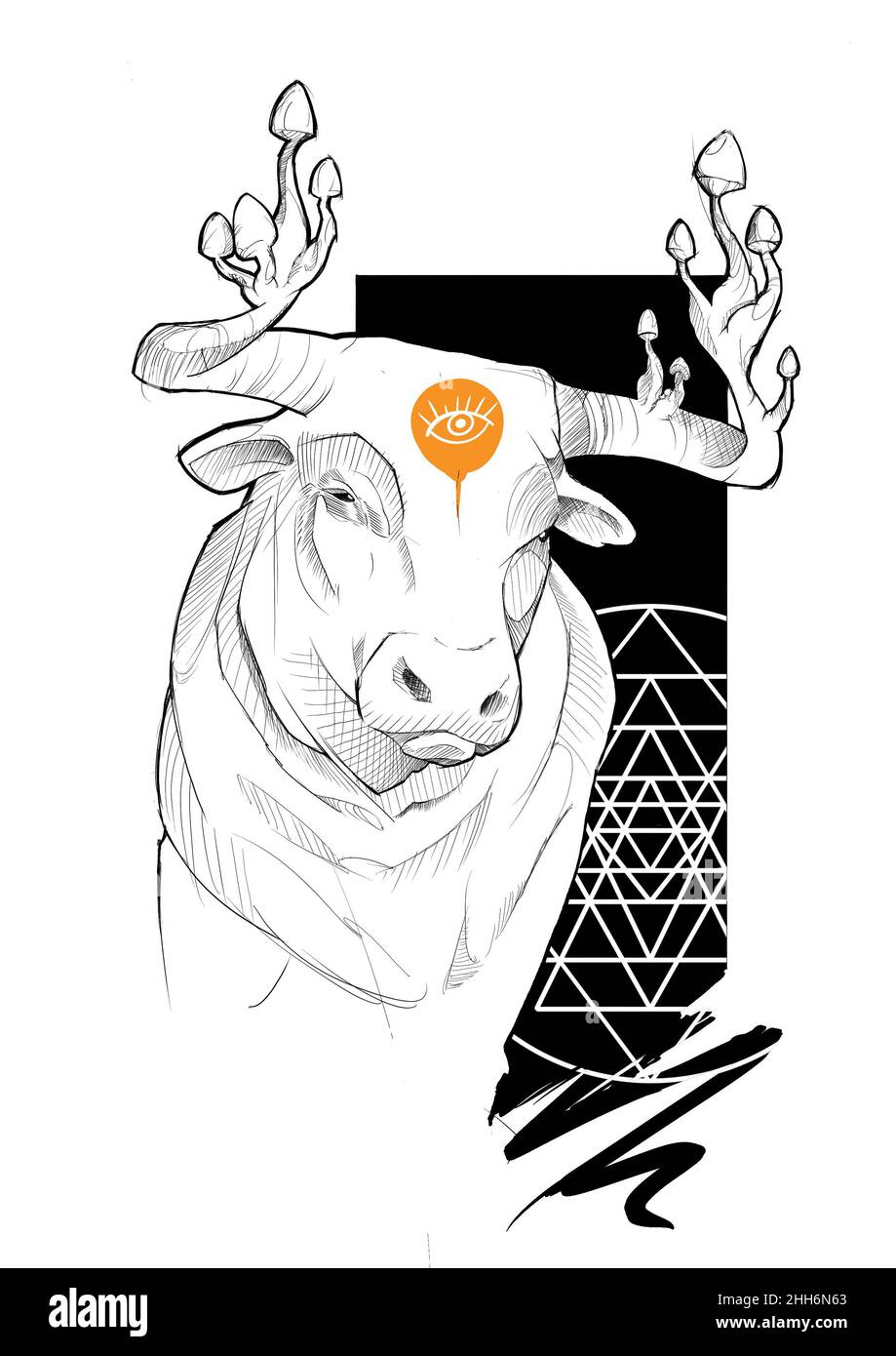 une collection d'illustrations faites par moi, eliran. Banque D'Images