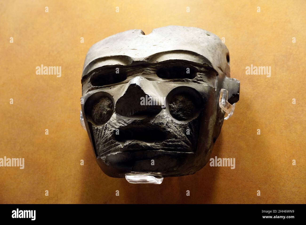 Mask, Musée national d'anthropologie, Museo Nacional de Antropología, Mexico, Ciudad de México, Mexique, Amérique du Nord Banque D'Images