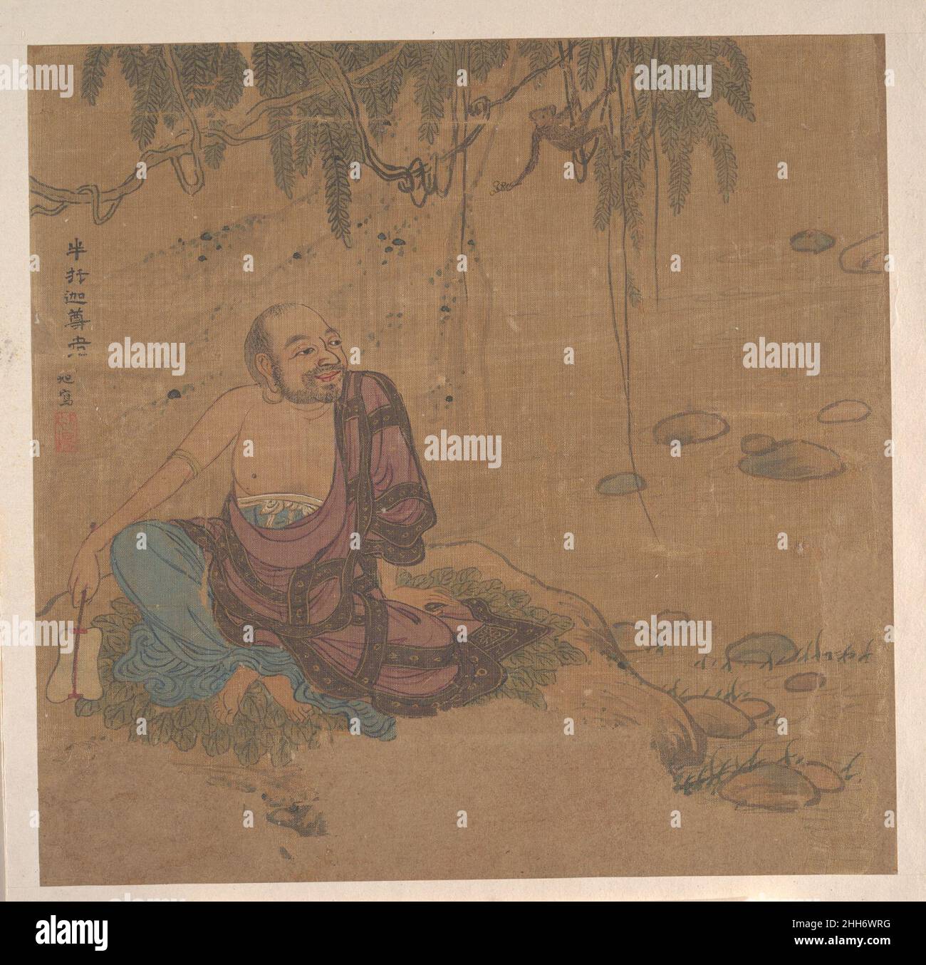 Dix tableaux de Luohans artiste non identifié.Dix peintures de Luohans 51519 Banque D'Images