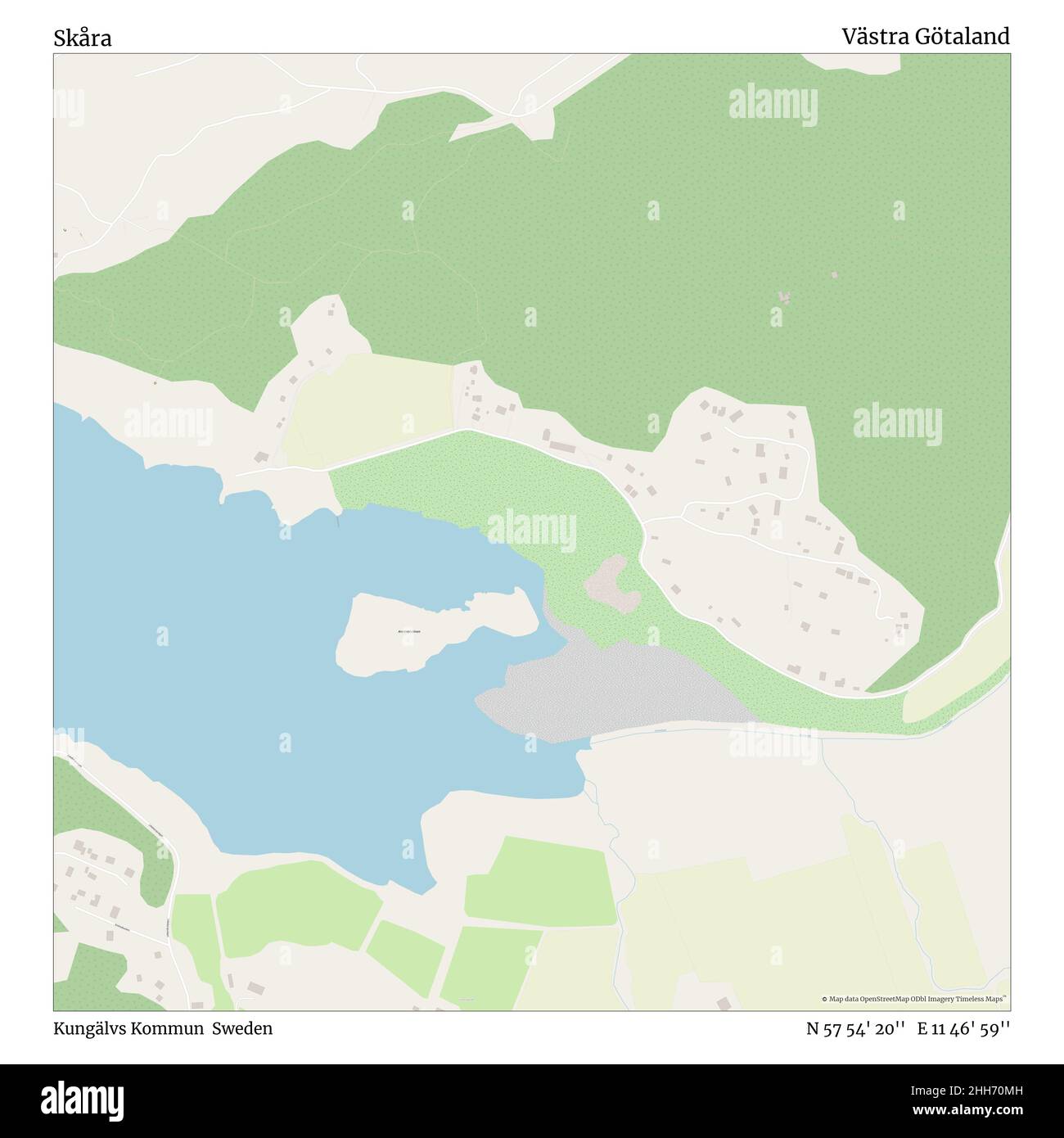 Skåra, Kungälvs Kommun, Suède, Västra Götaland, N 57 54' 20'', E 11 46' 59'', carte, carte intemporelle publiée en 2021.Les voyageurs, les explorateurs et les aventuriers comme Florence Nightingale, David Livingstone, Ernest Shackleton, Lewis et Clark et Sherlock Holmes se sont appuyés sur des cartes pour planifier leurs voyages dans les coins les plus reculés du monde. Timeless Maps dresse la carte de la plupart des sites du monde, montrant ainsi la réalisation de grands rêves. Banque D'Images