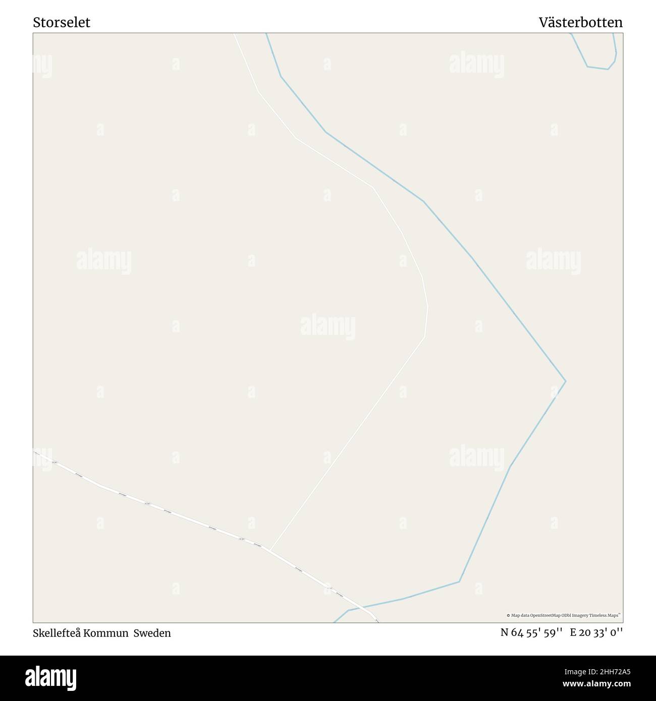 Storselet, Skellefteå Kommun, Suède, Västerbotten, N 64 55' 59'', E 20 33' 0'', carte, carte intemporelle publiée en 2021.Les voyageurs, les explorateurs et les aventuriers comme Florence Nightingale, David Livingstone, Ernest Shackleton, Lewis et Clark et Sherlock Holmes se sont appuyés sur des cartes pour planifier leurs voyages dans les coins les plus reculés du monde. Timeless Maps dresse la carte de la plupart des sites du monde, montrant ainsi la réalisation de grands rêves. Banque D'Images