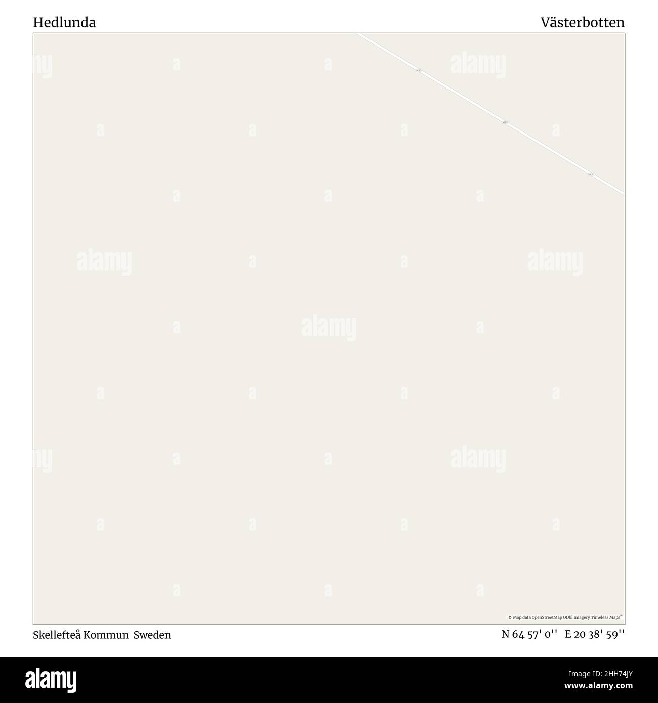 Hedlunda, Skellefteå Kommun, Suède, Västerbotten, N 64 57' 0'', E 20 38' 59'', carte, carte intemporelle publiée en 2021.Les voyageurs, les explorateurs et les aventuriers comme Florence Nightingale, David Livingstone, Ernest Shackleton, Lewis et Clark et Sherlock Holmes se sont appuyés sur des cartes pour planifier leurs voyages dans les coins les plus reculés du monde. Timeless Maps dresse la carte de la plupart des sites du monde, montrant ainsi la réalisation de grands rêves. Banque D'Images