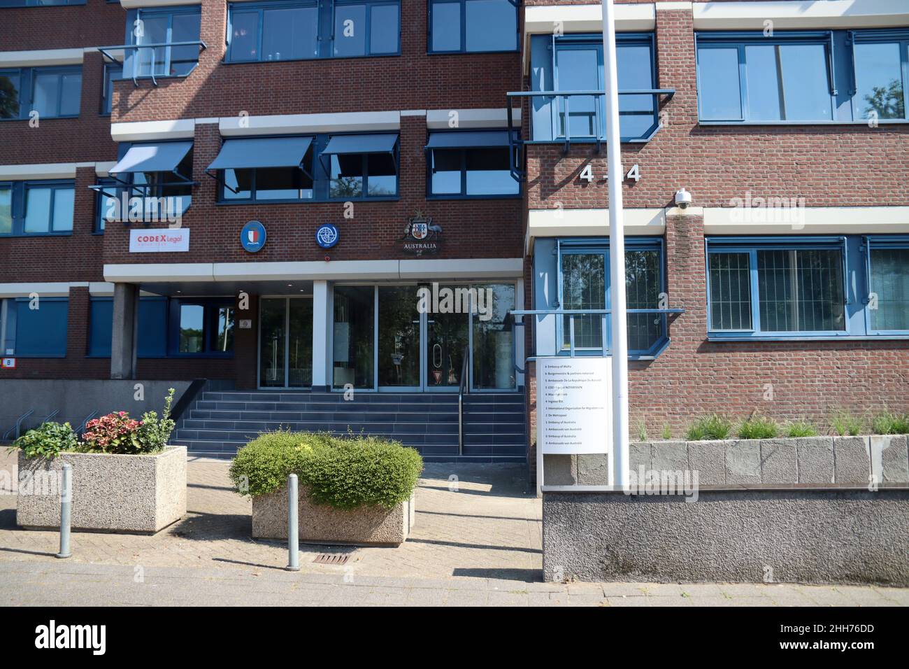 Ambassades d'Australie, du Burundi et de Malte à la Carnegieplein à la Haye Banque D'Images