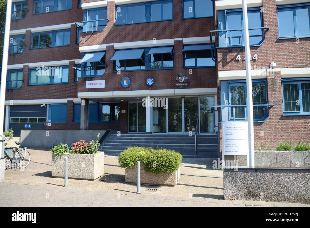 Ambassades d'Australie, du Burundi et de Malte à la Carnegieplein à la Haye Banque D'Images