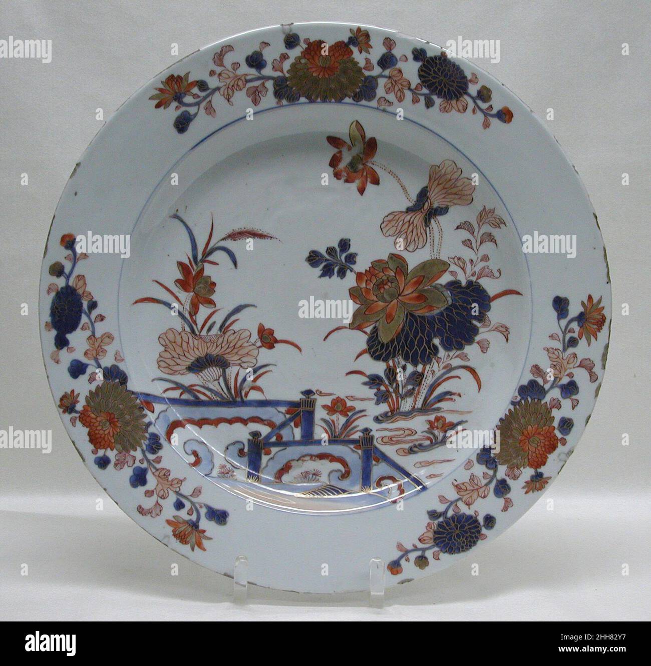 Plat ca.1725–50 Chinois, pour le marché européen.Plat 207844 Banque D'Images