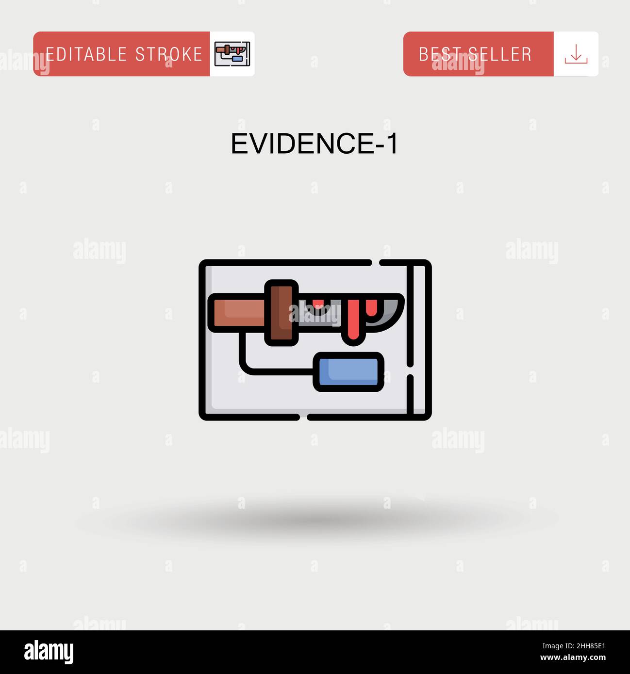 Evidence marker Banque d'images vectorielles - Alamy