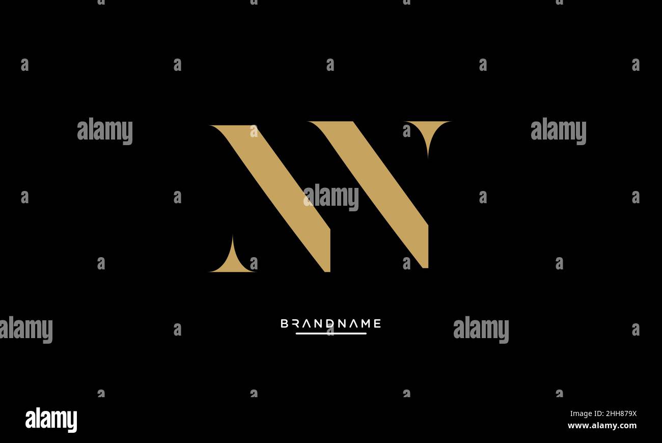 NN, N lettres Alphabet logo Emblem Monogram Illustration de Vecteur