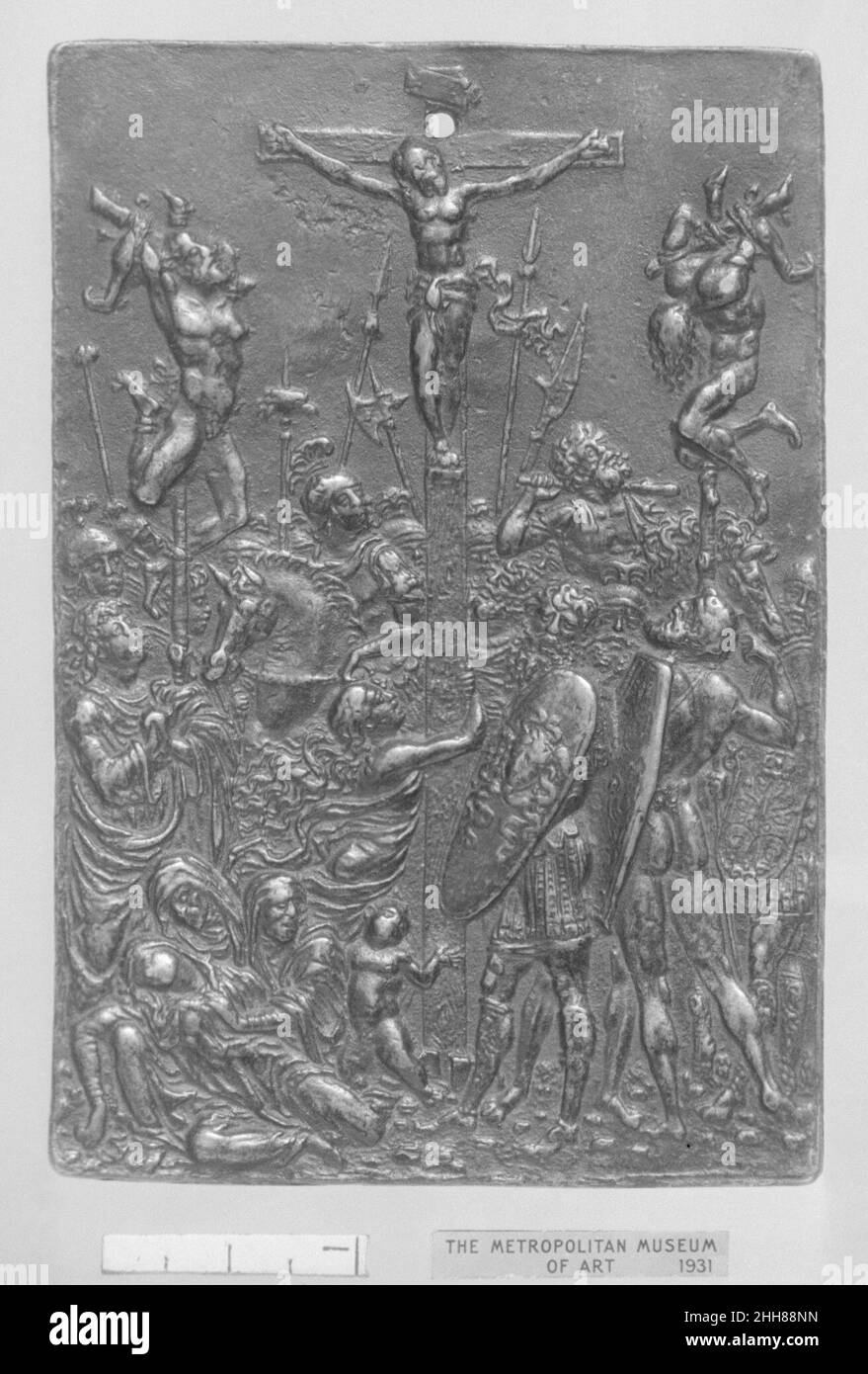 Le Crucifixion 16th Century Moderno (Galeazzo Mondella) Italien.La Crucifixion 196745 Banque D'Images
