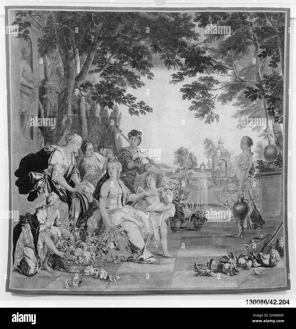 Flore d'un ensemble du Triumph des dieux première moitié du 18th siècle Designer: Jan van Orley Flamand.Flore d'un ensemble du Triumph des dieux 226958 Banque D'Images