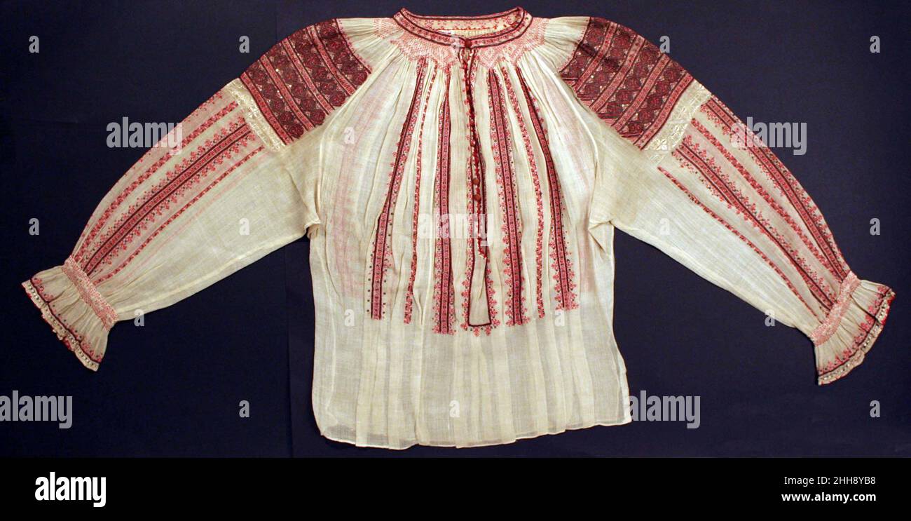 Blouse 19th Century roumaine.Blouse 102380 Banque D'Images