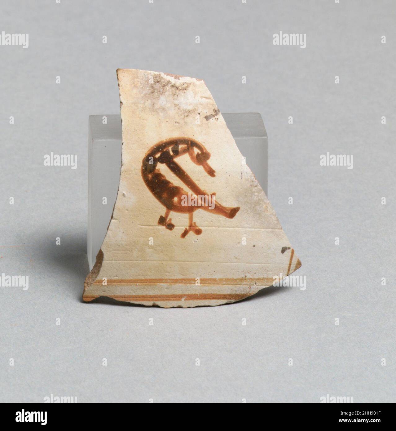 Fragments de vase, 2 grec oriental/Sardes, Lydian.Fragments de vase, 2 252619 grec oriental/Sardes, Lydian, fragments de vase, 2, terre cuite,Total: 1 15/16 x 1 5/16in.(5 x 3,3cm).Metropolitan Museum of Art, New York.Don de la Société américaine pour l'excavation de Sardes, 1926 (26.199.23a, b) Banque D'Images