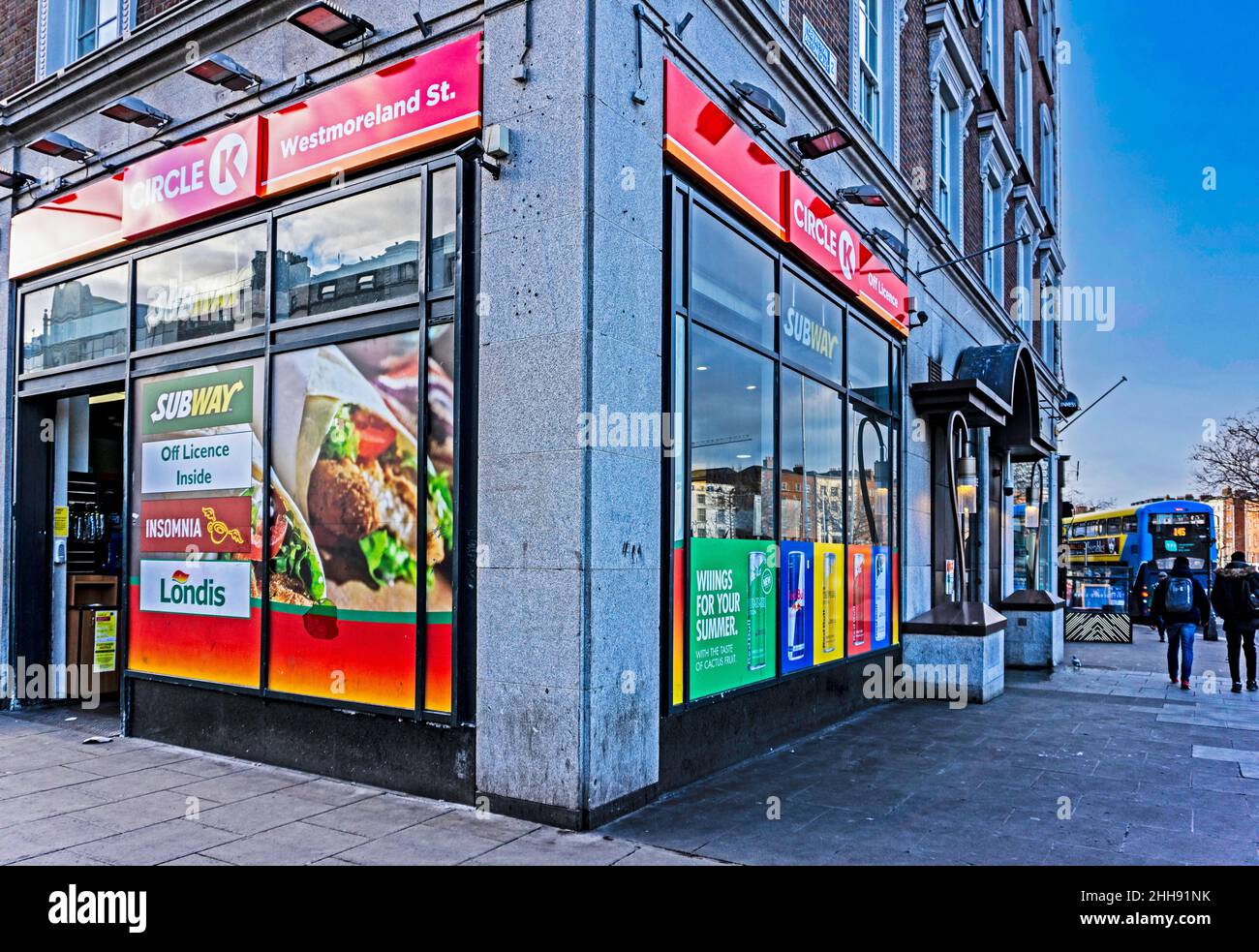 Un magasin de proximité indépendant Circle K à Westmoreland Street, Dublin, Irlande.Circle K est un important détaillant de carburant automobile. Banque D'Images