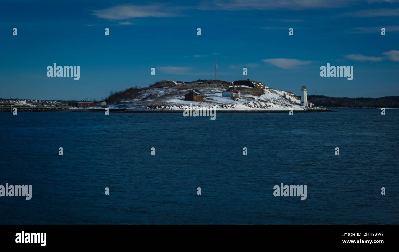 L'île Georges, au milieu de la baie terence, municipalité régionale de halifax Banque D'Images