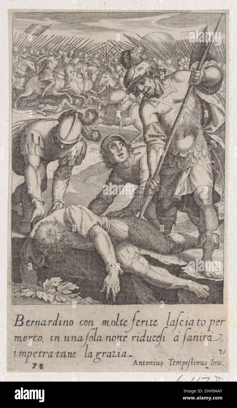 Bernardino, de Scelta d'Alcuni Miracoli e Grazie della Santissima Nunziata di Firenze (sélection de quelques miracles et des grâces qui se sont produits dans l'église de l'Annunziata à Florence) 1611–19 Jacques Callot Français.Bernardino, de Scelta d'Alcuni Miracoli e Grazie della Santissima Nunziata di Firenze (sélection de quelques miracles et des grâces qui se sont produits dans l'église de l'Annunziata à Florence).Scelta d'Alcuni Miracoli e Grazie della Santissima Nunziata di Firenze.Jacques Callot (français, Nancy 1592–1635 Nancy).1611–19.Gravure; deuxième état de deux (Lieure).Imprime Banque D'Images
