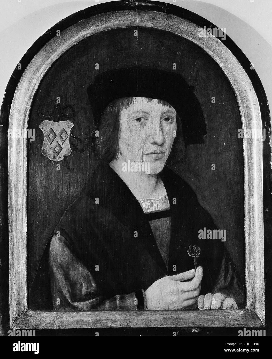 Portrait d'un jeune homme de la famille Van Steynoert artiste-peintre néerlandais Netherlandish.Portrait d'un jeune homme de la famille Van Steynoert 437210 Banque D'Images