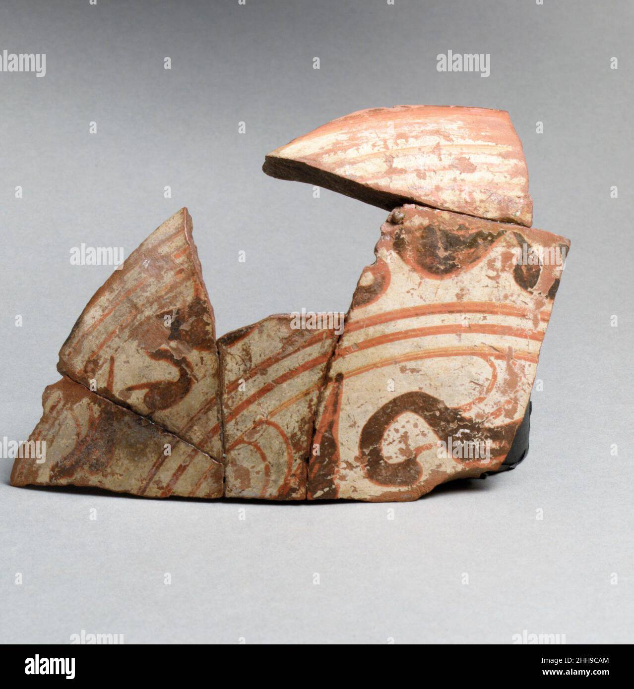 Vase fragment est grec/Sardes, Lydian.Vase fragment 252796 grec oriental/Sardes, Lydian, vase fragment, terre cuite, total: 5 7/8 x 3 1/2in.(14,9 x 8,9cm).Metropolitan Museum of Art, New York.Don de la Société américaine pour l'excavation de Sardes, 1926 (26.199.229) Banque D'Images