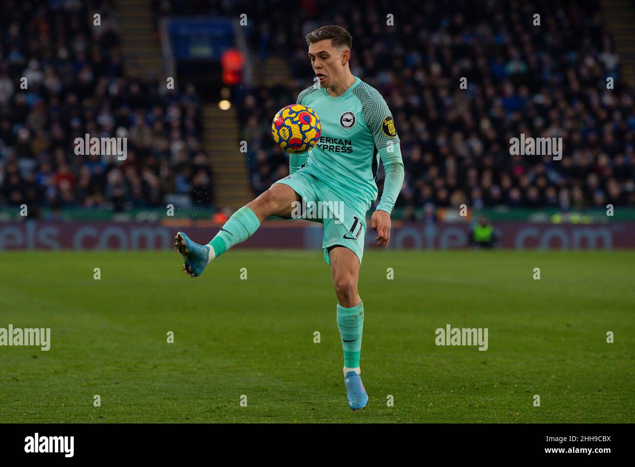 Leandro Trossard #11 de Brighton & Hove Albion en action pendant le match à, le 1/23/2022.(Photo de Craig Thomas/News Images/Sipa USA) crédit: SIPA USA/Alay Live News Banque D'Images