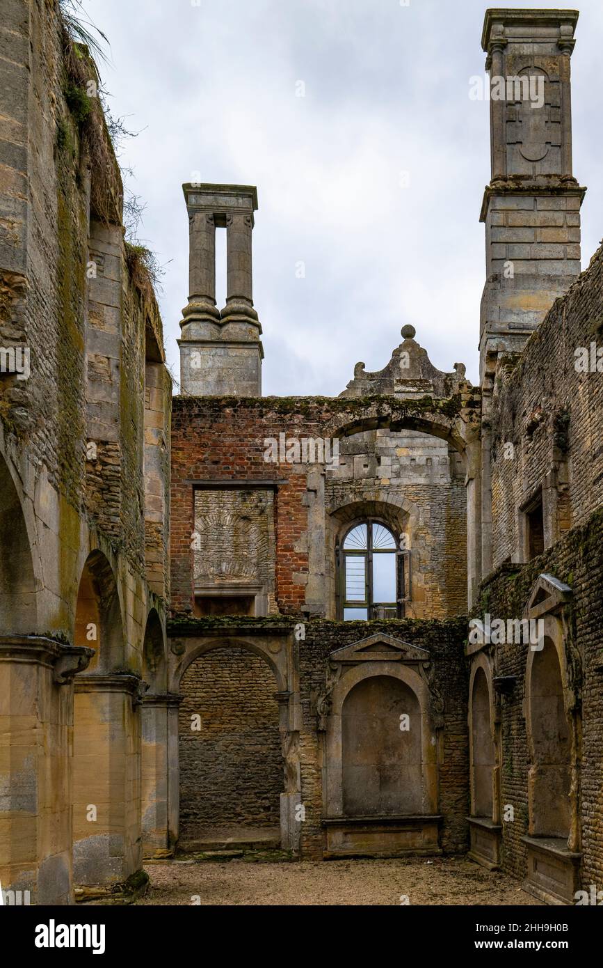KIRBY HALL (1570) GRETTON NORTHAMPTONSHIRE ANGLETERRE ROYAUME-UNI Banque D'Images