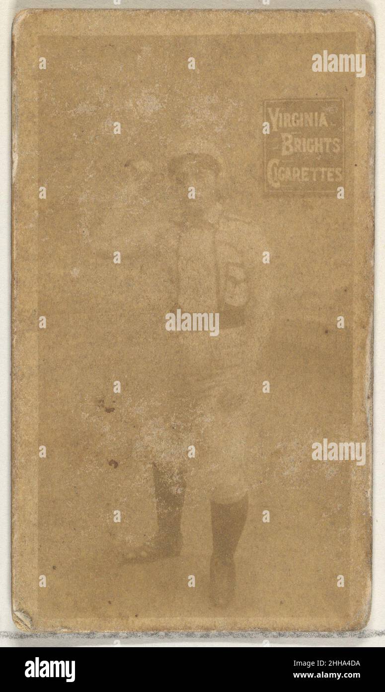 De la série de joueurs de base-ball pour filles (N48, Type 2) pour les cigarettes Virginia Brides 1886 émises par Allen & Ginter American Trade Cards de la série de joueurs de base-ball pour filles (N48), émises en 1886 par Allen & Ginter pour promouvoir les cigarettes Virginia Brides et Dixie.Il existe deux types de carte dans la série.Le type 1 montre un joueur de baseball féminin dans un uniforme avec un plastron à pois, et le plus souvent les cartes sont numérotées.Le type 2 représente une joueuse de baseball dans un uniforme standard avec sa position de joueur notée sur l'image.De la série de joueurs de base-ball de fille (N48, Type 2) pour Virginia Brig Banque D'Images