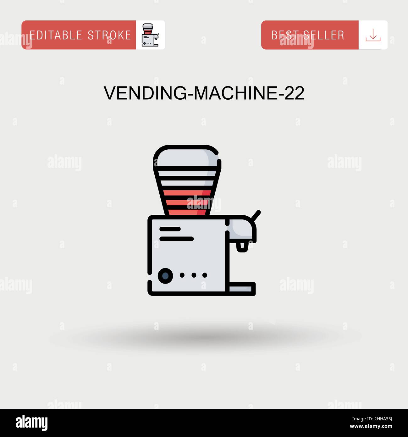 Icône de vecteur simple distributeur automatique-22. Illustration de Vecteur