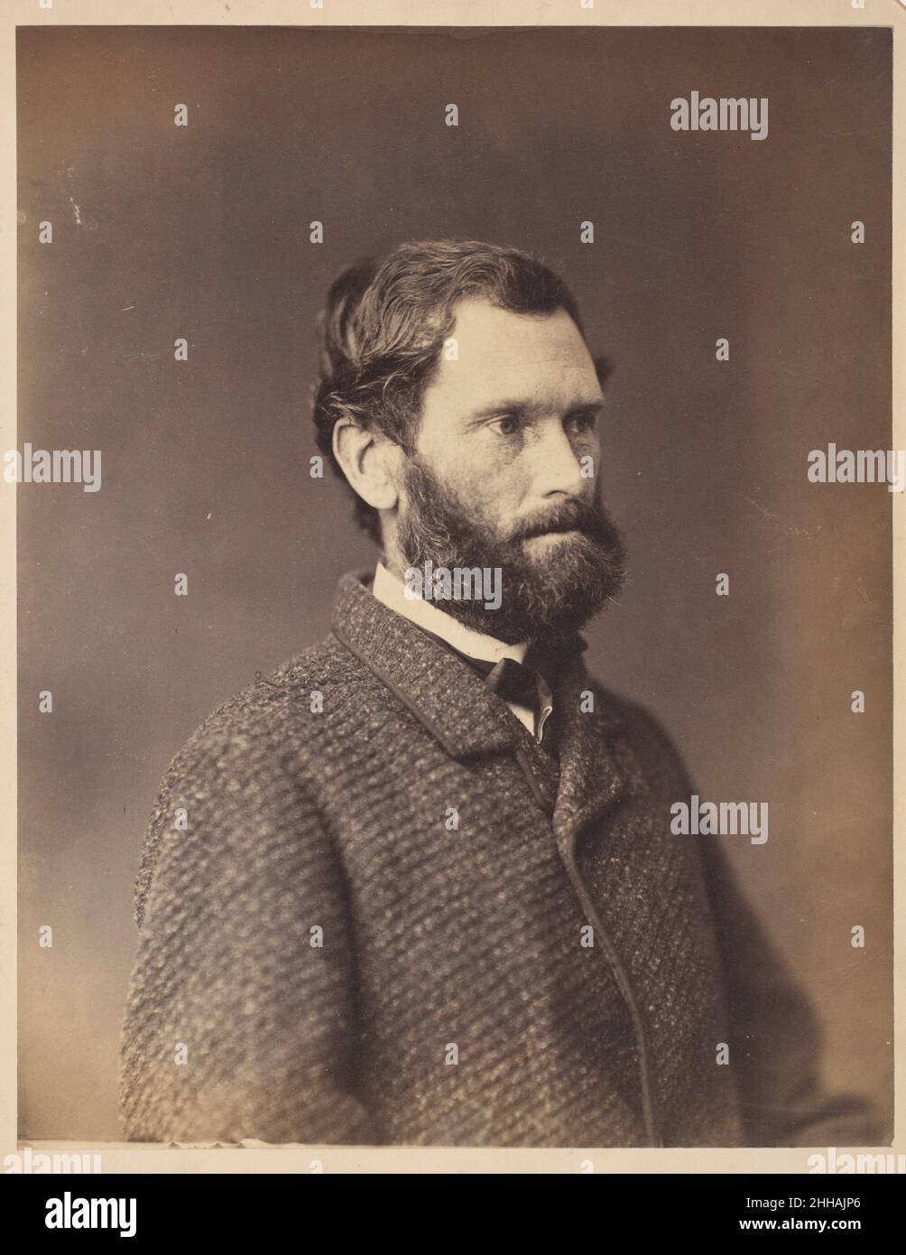 [Bearded Man in Tweed Jacket] début 1860s attribué à Alexander Gardner American, Scottish.[Homme barbu en veste tweed] 286583 Banque D'Images