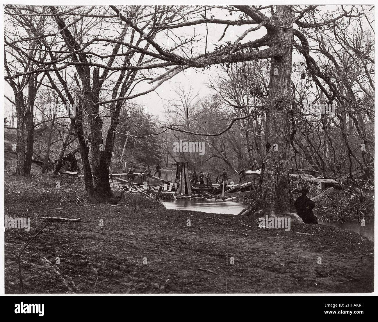 Bull Run.Ford de Blackburn ca.1862 Timothy H. O'Sullivan américain, né en Irlande.Bull Run.Ford de Blackburn 267886 Banque D'Images