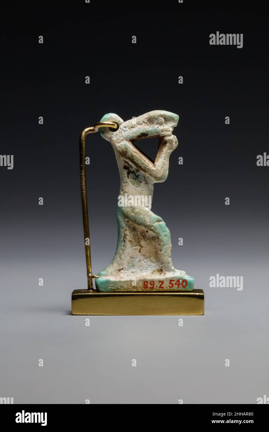 Nehebkau (divinité des serpents) 664–332 C.-B. période tardive.Nehebkau (déité du serpent).664–332 C.-B.Bleu clair de la foi.Période tardive.De l'Égypte.Dynastie 26–29 Banque D'Images
