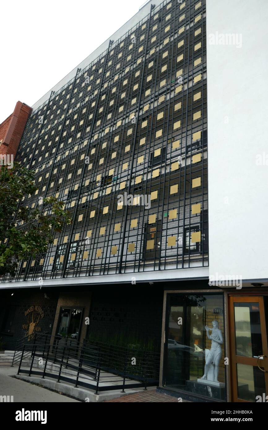 Los Angeles, Californie, États-Unis 17th janvier 2022 Une vue générale de l'atmosphère du Entertainer Liberace et de Lover Scott Thorson ancien domicile/résidence au 7461 Beverly Blvd le 17 janvier 2022 à Los Angeles, Californie, États-Unis.Photo par Barry King/Alay stock photo Banque D'Images