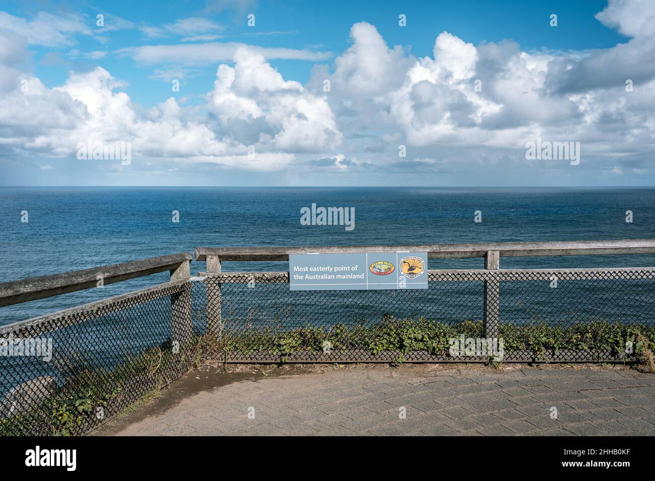 Point le plus à l'est du continent australien à Byron Bay, Nouvelle-Galles du Sud Banque D'Images