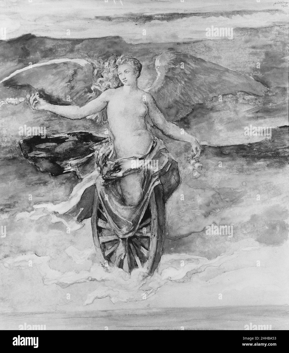 The Wheel of Fortune 1900 John la Farge American.La roue du Fortune 11391 Banque D'Images