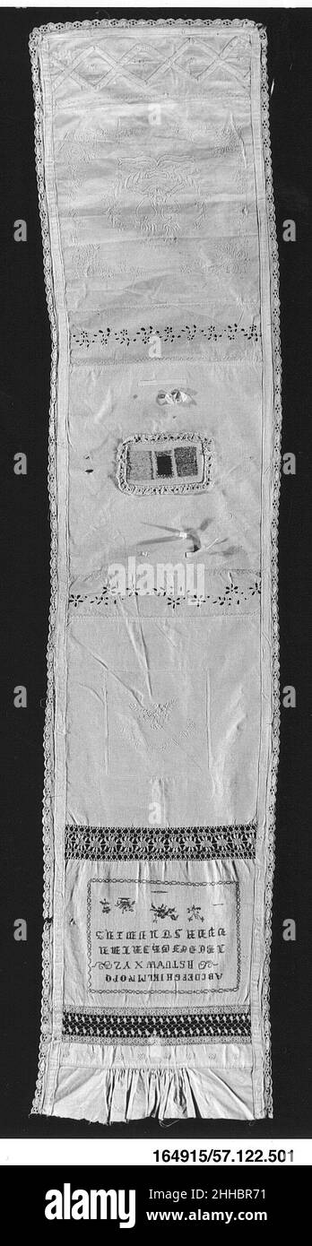 Sampler avec des points de darning et de la dentelle 19th siècle allemand.Echantillonneur avec coutures et dentelle 228426 Banque D'Images Sampler avec des points de darning et de la dentelle 19th siècle allemand.Echantillonneur avec coutures et dentelle 228426 Banque D'Images