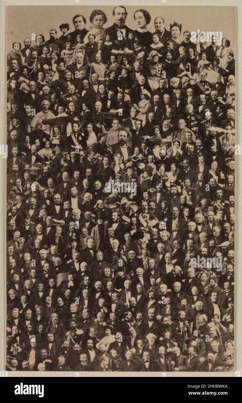 La Cour impériale de Napoléon III ca.1866, imprimé 1940s André-Adolphe-Eugène Disdéri Français.La Cour impériale de Napoléon III 269111 Banque D'Images