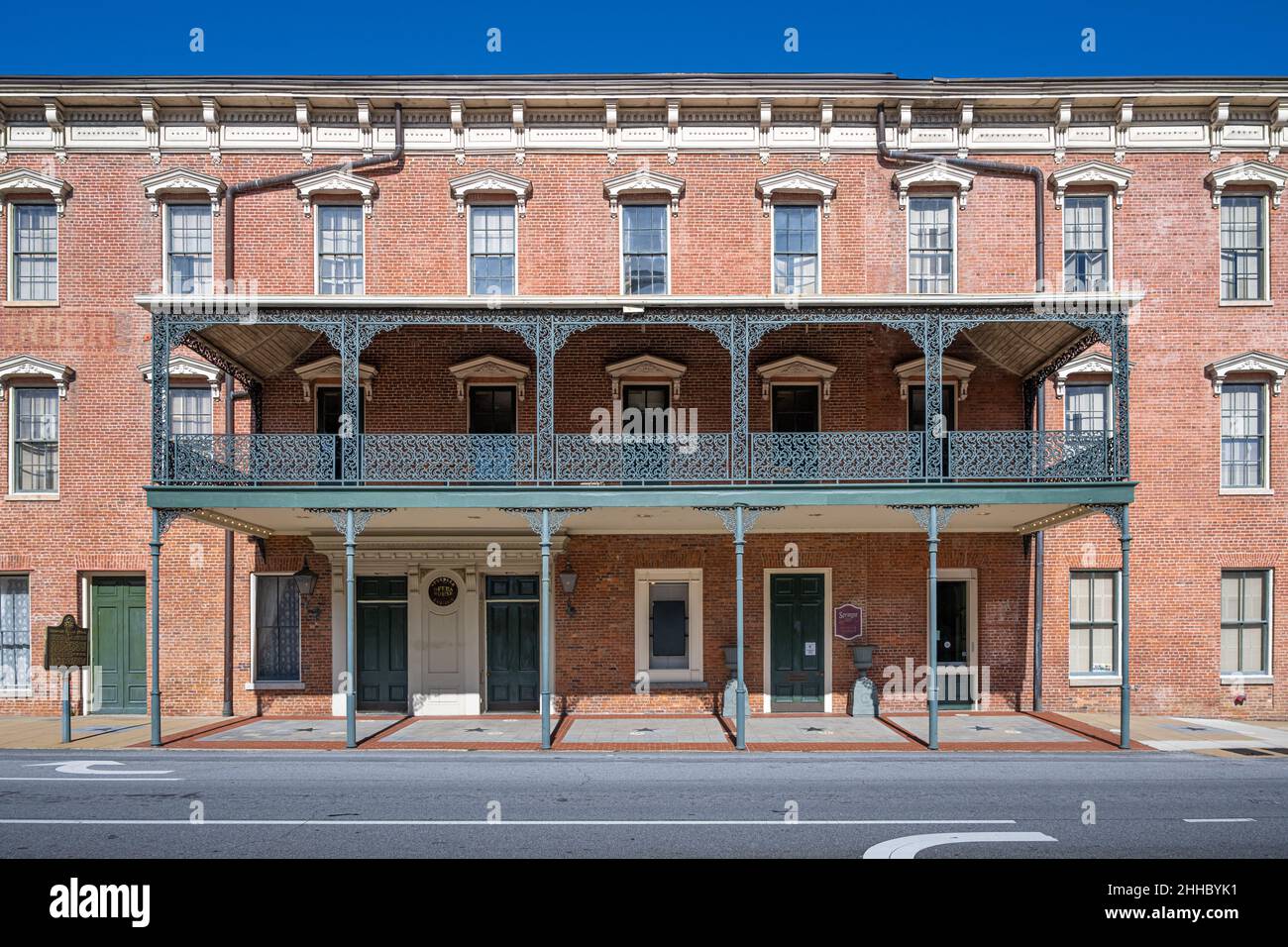 L'historique Springer Opera House, qui a ouvert ses portes le 27 février 1871, à Columbus, en Géorgie.(ÉTATS-UNIS) Banque D'Images
