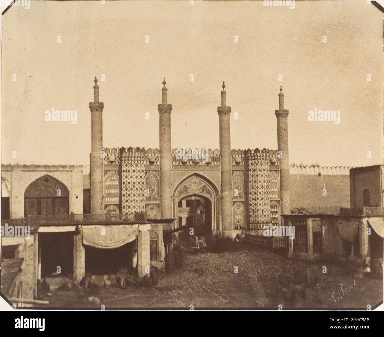 [The New Gate, Teheran] 1850s Luigi Pesce Italien.[La nouvelle porte, Téhéran] 262204 Banque D'Images