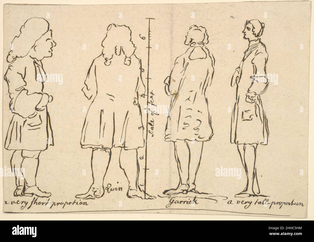 Croquis de Quin et de Garrick le 12 mai 1797 après William Hogarth British.Esquisses de Quin et de Garrick 392610 Banque D'Images