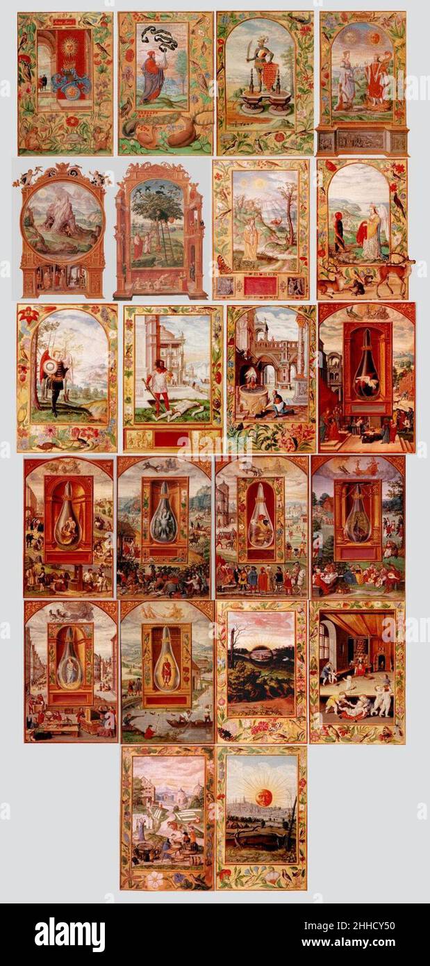 Splendor Solis - intégration des illustrations. Banque D'Images