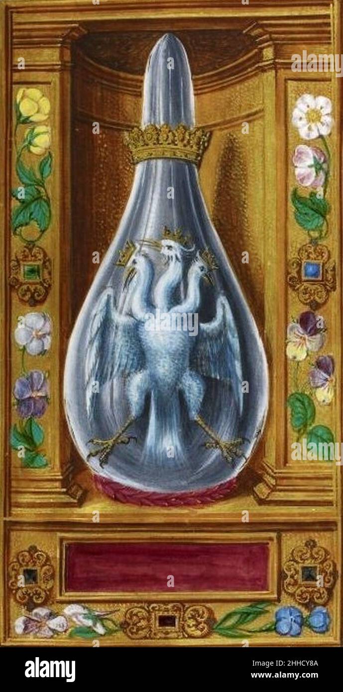 Splendeur Solis trois têtes oiseau. Banque D'Images