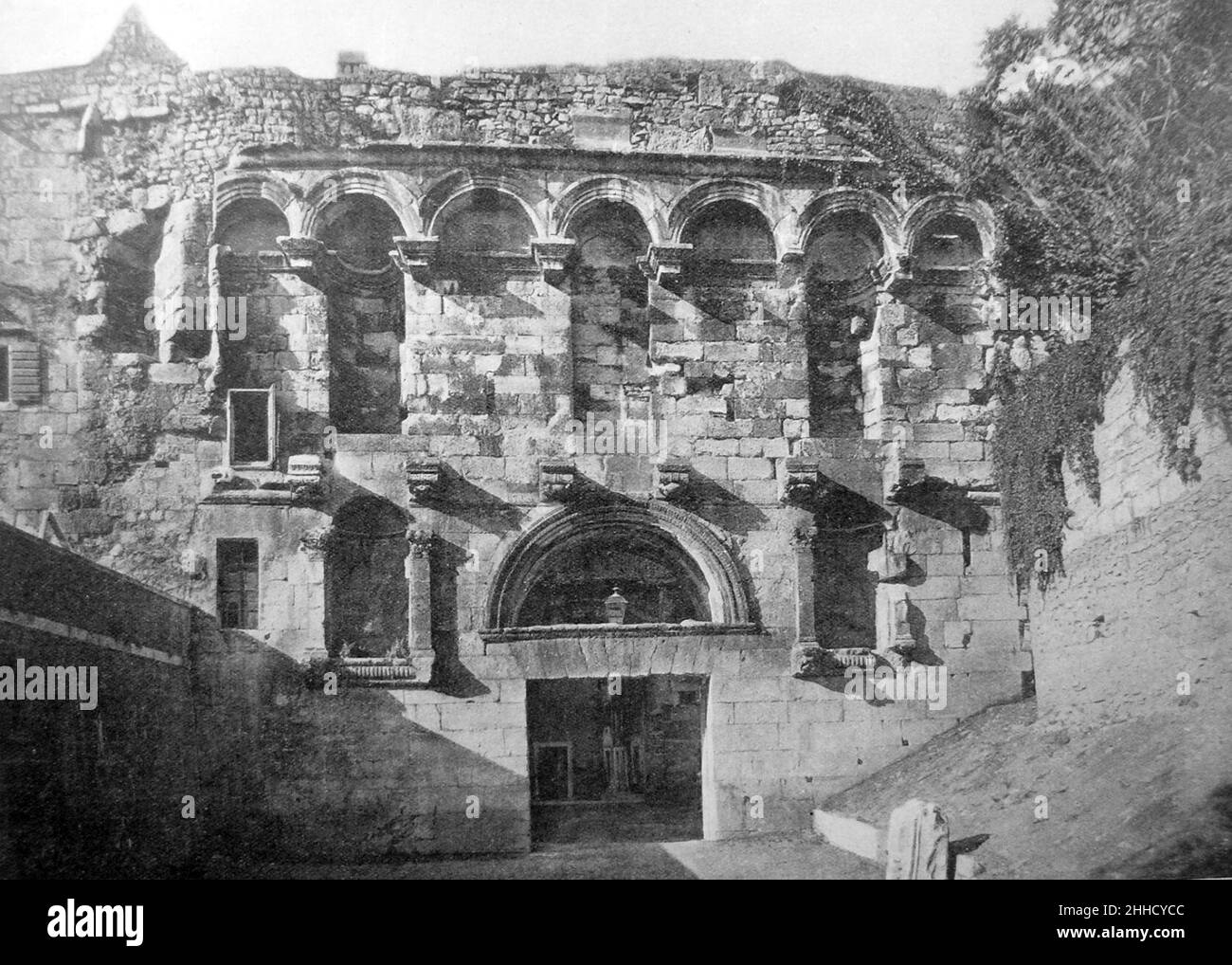 SPLIT-Porta Aurea reste 1910. Banque D'Images SPLIT-Porta Aurea reste 1910. Banque D'Images