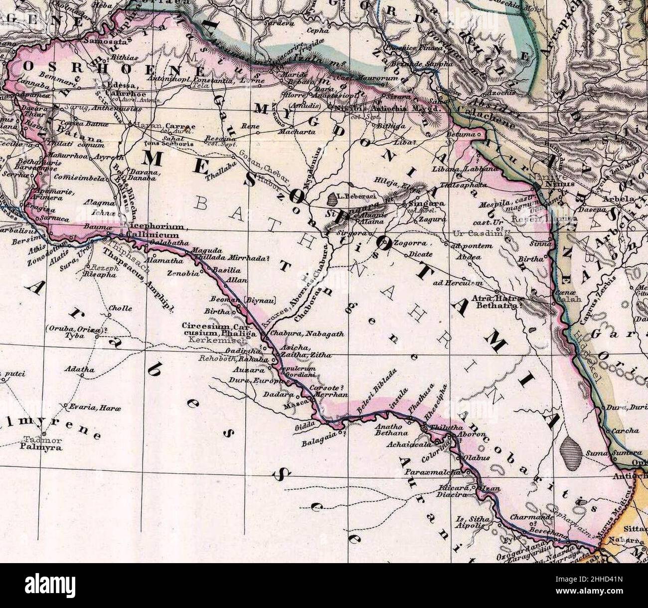 Spruner von Merz, Karl; Menke, TH 1865 Albanie, Iberia,Colchis, Arménie, Mésopotamie, Babylonia, Assyrie (J). Banque D'Images