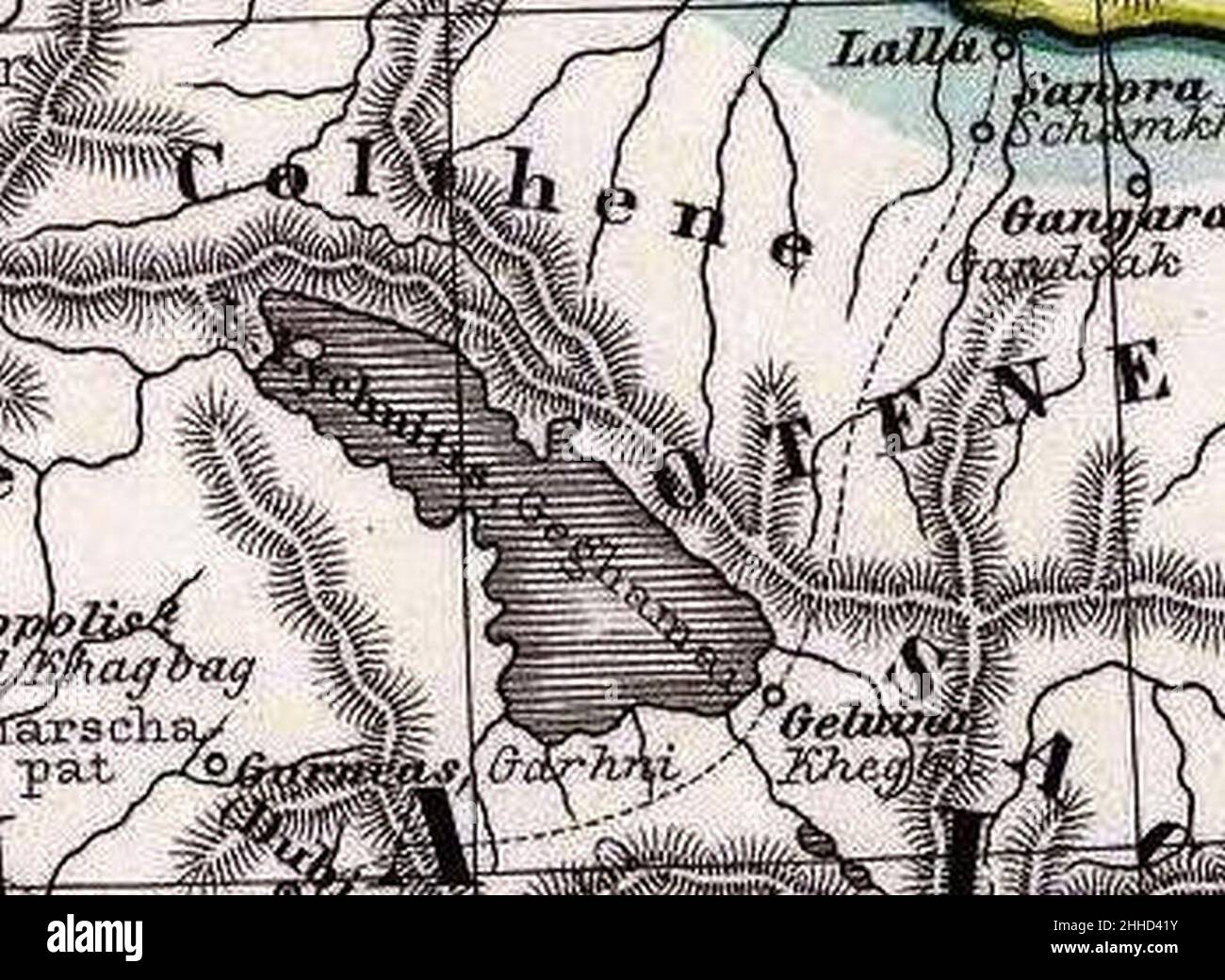 Spruner von Merz, Karl; Menke, TH 1865 Albanie, Iberia,Colchis, Arménie, Mésopotamie, Babylonia, Assyrie (G). Banque D'Images
