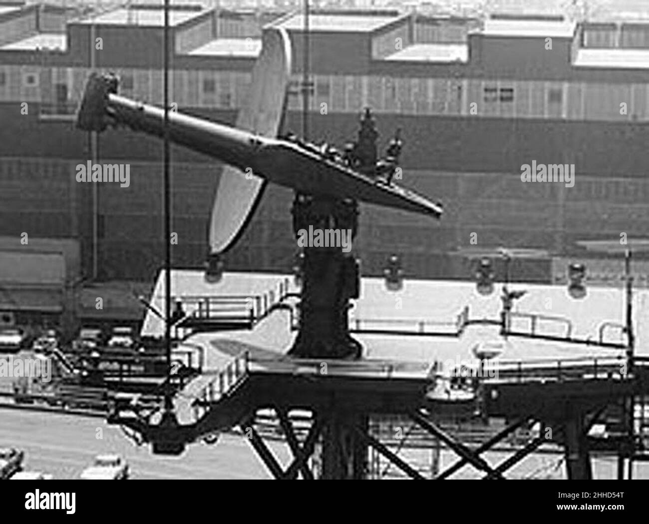 SPS-30 Radar USS Galveston (CLG-3) NH 98859 1968-05-17 (culture). Banque D'Images