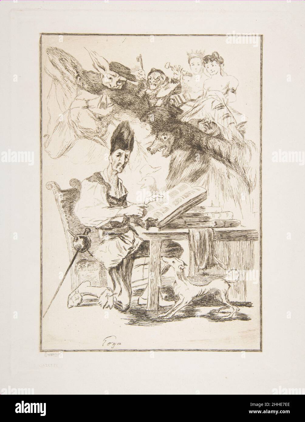 Don Quichotte 1860 Félix Bracquemond Français.Don Quichotte 384777 Banque D'Images